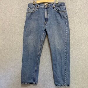 LEVI'S 505 Men's 40x30 Regular Fit 100% Cotton Classic Straight Denim Blue Jeans